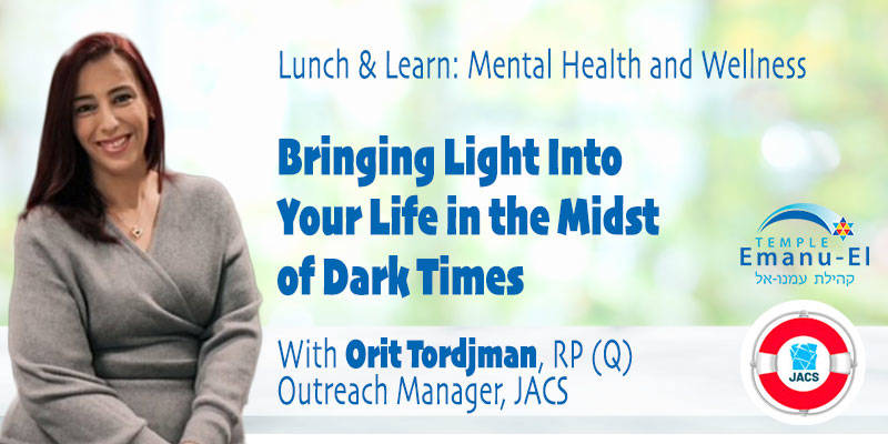 Banner Image for Lunch & Learn: Bringing Light into Your Life in the Midst of Dark Times