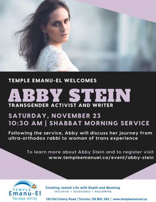 Banner Image for Abby Stein: From Rabbi to Trans Activist